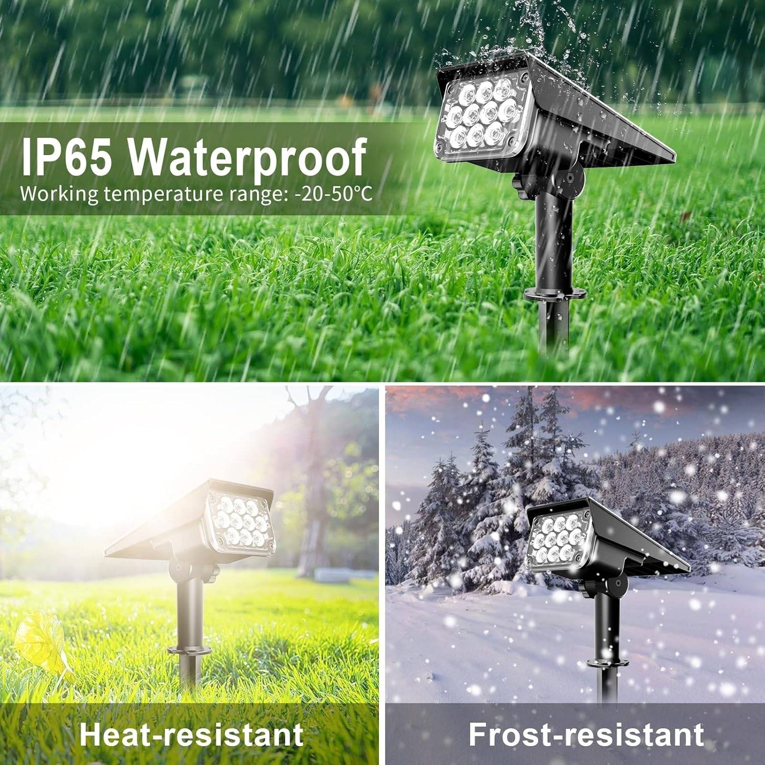 Solar Landscape Spotlights | Solar LED Spotlights | Solar Spotlight Landscape Lighting: image 2