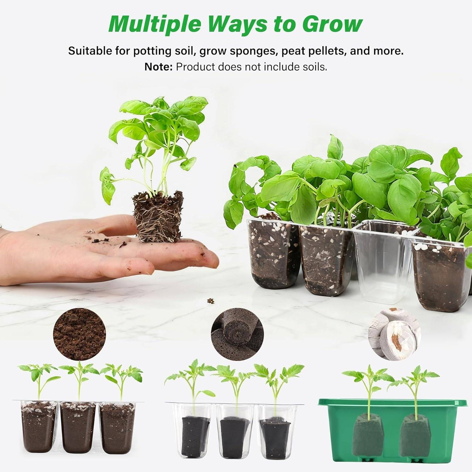 Starter Trays For Seeds | Plant Seedling Trays | Seedling Trays With Lids